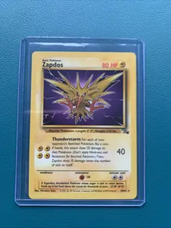1999 Pokemon Fossil #30 Zapdos Non Holo RARE LP-NM - Image 1
