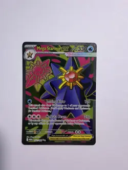 Mega Starmie EX 102/088 Evolutions Full Art Holo Ultra Rare Pokemon TCG - Image 1