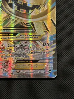 M Steelix EX Pokemon TCG XY Steam Siege 109/114 Full Art Ultra Rare HP/DMG - Image 5