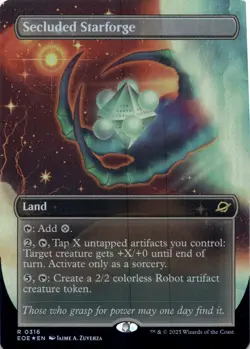 Secluded Starforge (Borderless Foil) Edge of Eternities - Magic MTG NM - Image 1