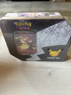 Pokemon TCG 25th Anniversary Celebrations Large Tin Lance's Charizard Sealed - Image 1