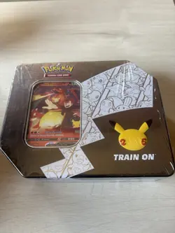 Pokemon TCG 25th Anniversary Celebrations Large Tin Lance's Charizard Sealed - Image 4