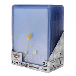 Pokemon Pikachu Toploader & Penny Sleeves Combo Pack (25 Pack) - Image 1