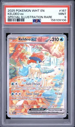 Keldeo EX 167/086 - PSA 9 (White Flare) Ultra Rare Pokemon Card - Image 1