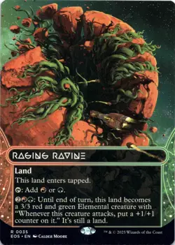 Raging Ravine (0035) (Borderless) Edge of Eternities: Stellar Sights Magic MTG - Image 1