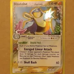 Pokemon Blastoise Delta Species 2/100 Crystal Guardians Holo Rare 110 HP Eng - Image 1