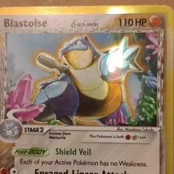 Pokemon Blastoise Delta Species 2/100 Crystal Guardians Holo Rare 110 HP Eng - Image 3