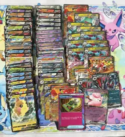 Pokemon English & Japanese 58 Card Lot V, V Star, Double Rares + More - Image 1