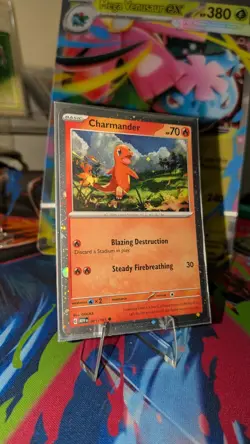 Charmander - (Cosmos Holo) 004/165 Sv: Scarlet & Violet Promo Cards Holo - Image 1