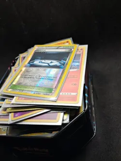 Pokemon 90 Mystery Tin Storage Unit Find No-Dup Cards All Holo Or Reverse Holo - Image 2