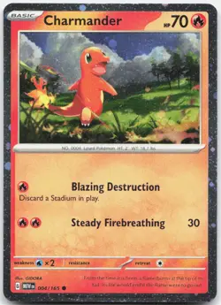 Charmander (Cosmos Holo) 004/165 Promo Miscellaneous Cards & Products Pokemon NM - Image 1