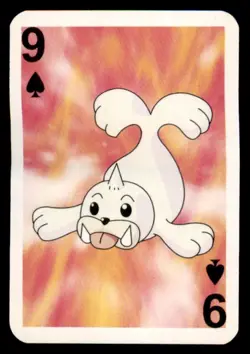 1999 Pokemon Nintendo Bicycle Playing Cards Mini Blue Seel English #9 - Image 1