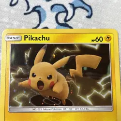 Pokemon Card Sun & Moon Promo Pikachu SM227 Holo - Image 3