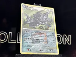 Pokemon Promo Card : Steelix 34/95 (Pokesquare/Crosshatch) 2010 HOLO LP - Image 4