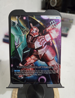 Bandai Gundam Card Game Turning Point of History ST01-014 U+ Holo Command Eng - Image 1