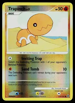 Pokemon Card - Trapinch Secret Wonders 115/132 Common Reverse Holo - Image 1