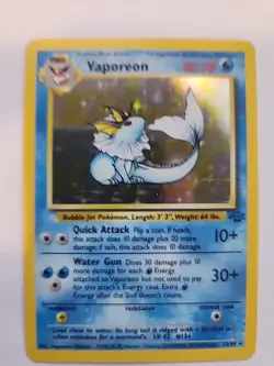 Vaporeon Holo Jungle Pokemon Card Base WOTC - Image 1