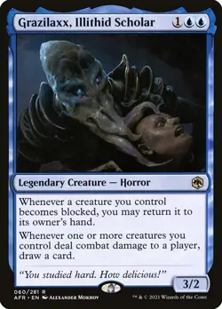MTG - Grazilaxx, Illithid Scholar - Adventures in the Forgotten R. - X1 - (NM) - - Image 1