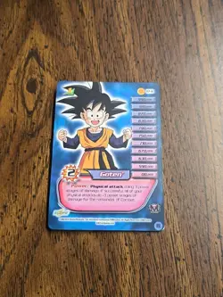 Dragon Ball Z TCG Goten 174 175 Hi Tech Foil Folding Personality Card LIMITED - Image 1