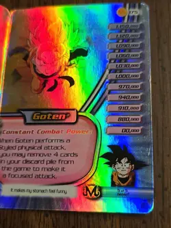 Dragon Ball Z TCG Goten 174 175 Hi Tech Foil Folding Personality Card LIMITED - Image 2