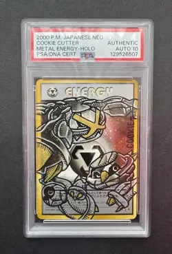 *PSA Auto 10* Cookie Cutter Signed/Sketched Metagross Beldum Metang Holo Card - Image 1