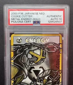 *PSA Auto 10* Cookie Cutter Signed/Sketched Metagross Beldum Metang Holo Card - Image 2