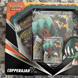 POKEMON Copperajah V Collection Box SEALED Rare Cards TCG - Image 3