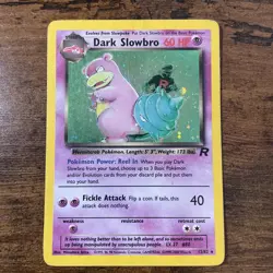 Dark Slowbro 12/82 Unlimited Holo Rare Team Rocket Pokemon Card - Image 1
