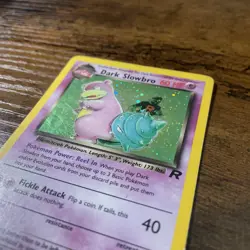 Dark Slowbro 12/82 Unlimited Holo Rare Team Rocket Pokemon Card - Image 2