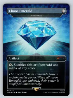 Magic the Gathering - Chaos Emerald Blue Foil - 7033 - Secret Lair x Sonic - LP - Image 1