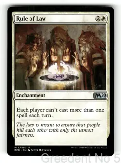 Rule of Law 35 Uncommon Core Set 2020 Magic: The Gathering Near Mint - Image 1