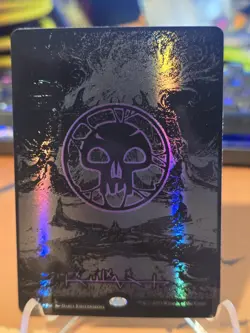 Swamp NM Phyrexian Full Art Oil Slick Raised Foil MTG Phyrexia All Will Be One - Image 1