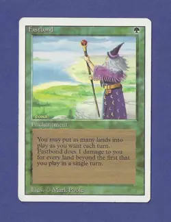 1994 Magic the Gathering - Fastbond - Revised MTG - Image 1