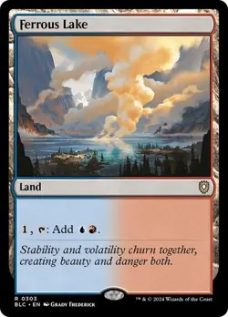 NM Ferrous Lake, MTG, Bloomburrow Commander, Magic the Gathering, 303 - Image 1