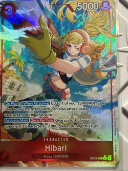 Hibari (Alternate Art) EB03-008 Extra Booster: One Piece Heroines Edition Foil - Image 3