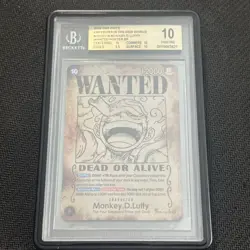2024 One Piece EN Monkey D. Luffy #OP05-119 Wanted Poster SP Sec Alt Art BGS 10 - Image 1