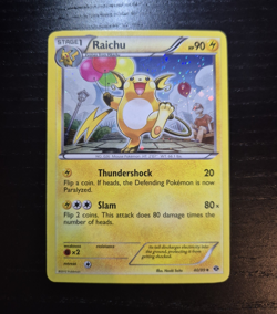 Pokemon TCG Raichu 40/99 Next Destinies Cosmo Holo Rare Stage 1 HP 90 English - Image 1