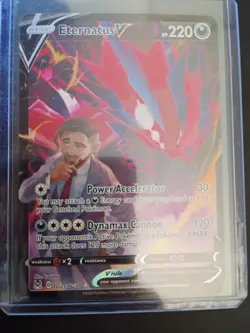 Eternatus V Holo Ultra Rare SWSH11: Lost Origin Trainer Gallery TG21/TG30 NM - Image 1
