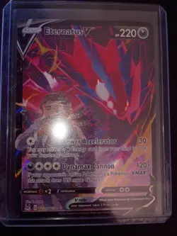 Eternatus V Holo Ultra Rare SWSH11: Lost Origin Trainer Gallery TG21/TG30 NM - Image 2