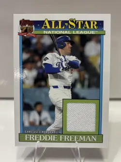 2026 Topps Freddie Freeman 1991 All-Stars Game Used Relic Card #91ASR-FF Dodgers - Image 1