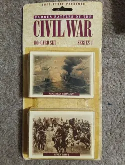 Vintage Famous Battles of the Civil War 100pc Card Set Series 1 Factory Sealed - Image 1