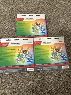 Pokemon TCG First Partner Illustration Collection Series 1 2021 Promo 3 Boxes - Image 2