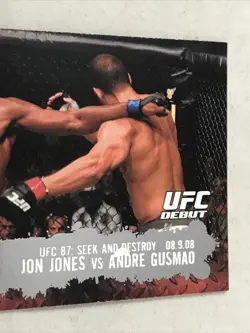 Jon Jones 2009 Topps UFC Round 2 Debut Rookie Card #101 MMA GOAT RC MINT 🔥📈 - Image 5