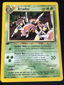 Pokemon TCG Ariados Neo Genesis Card 27/111 1st Edition - Image 1