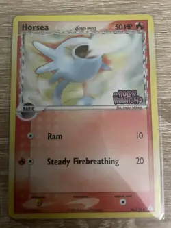 Pokemon TCG Horsea 66/110 EX Holon Phantom’s (delta Species) Reverse Holo Common - Image 1