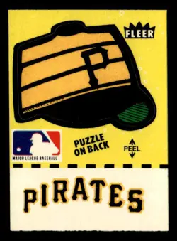 1982 Fleer Pittsburgh Pirates Cap Team Stickers "Puzzle on Back" Row 1, Column 2 - Image 1