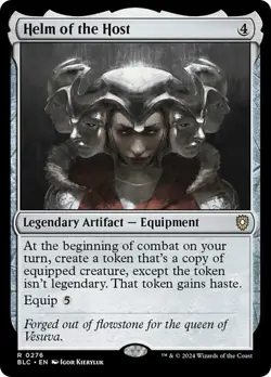 NM Helm of the Host, MTG, Bloomburrow Commander, Magic the Gathering, 276 - Image 1