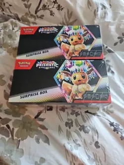 Pokemon Prismatic Evolutions Surprise Box X2 Factory Sealed. Great Cond. New Lot - Image 1