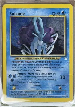 Suicune 14/64 Neo Revelation Holo Rare Unlimited 70 HP Pokemon TCG ENG - Image 1