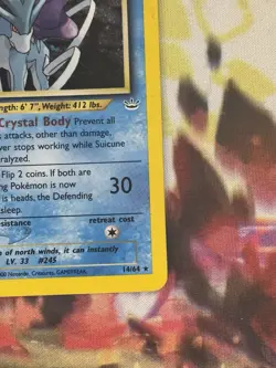 Suicune 14/64 Neo Revelation Holo Rare Unlimited 70 HP Pokemon TCG ENG - Image 3